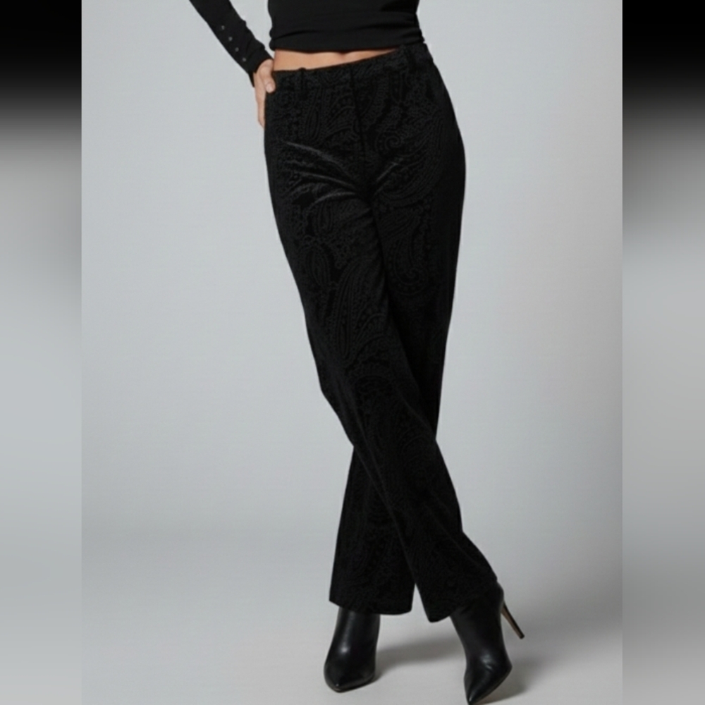 Zara Velvet Patterned Pants